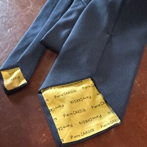 Beautiful deep blue Vintage Pierre Cardin Navy Blazer color with logo on front